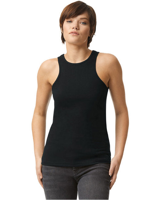 American Apparel Women CVC Racerneck Tank