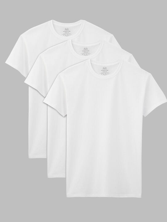 Fruit of the Loom Men Undershirt Short Sleeves Crew T-Shirt (Value Pack)