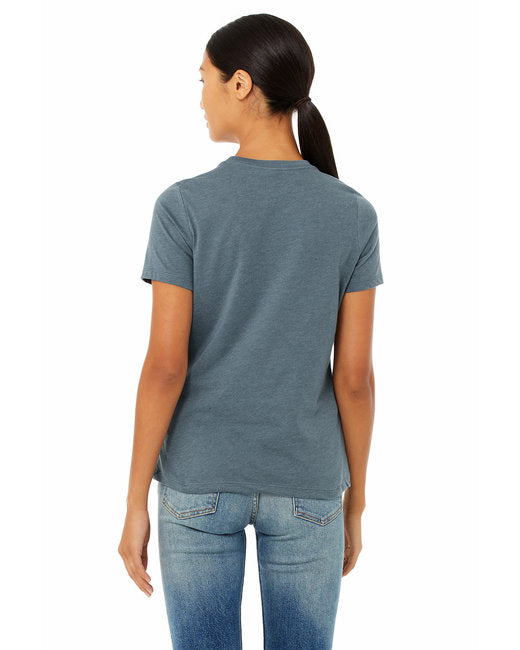 Bella+Canvas Women Relaxed Heather CVC Jersey Short Sleeves T-Shirt