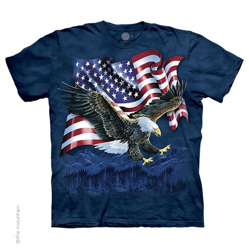 The Mountain Eagle Talon Flag Classic Cotton Short Sleeve T-shirt