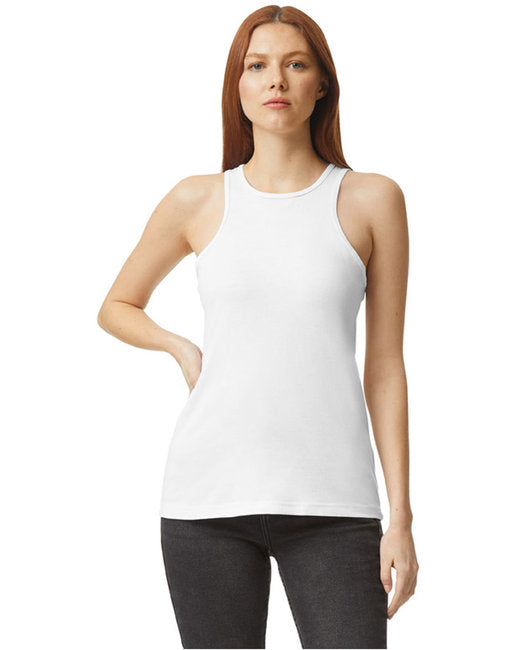 American Apparel Women CVC Racerneck Tank