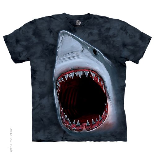 The Mountain Shark Bite Cotton Short Sleeve T-shirt