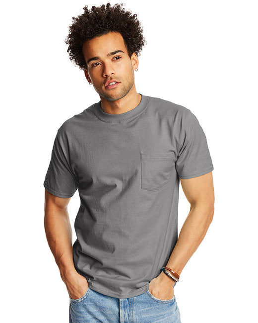 Hanes Adult Beefy-T® Pocket Short Sleeve T-Shirt