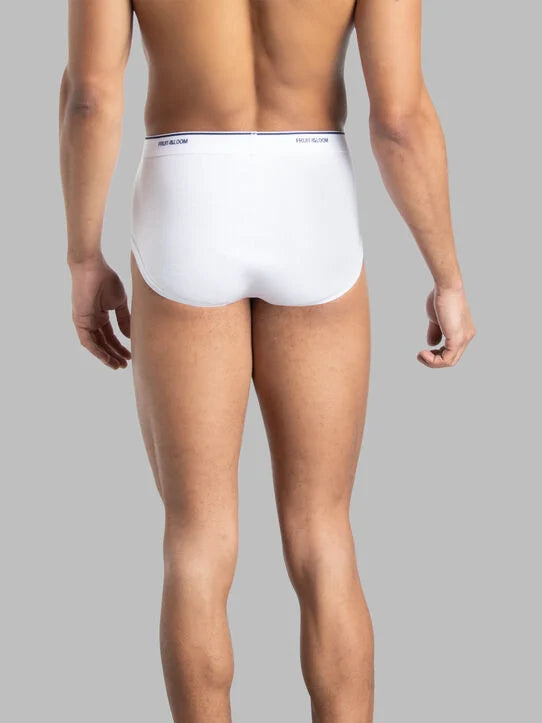 Fruit of the Loom Men's Cotton Brief (White)