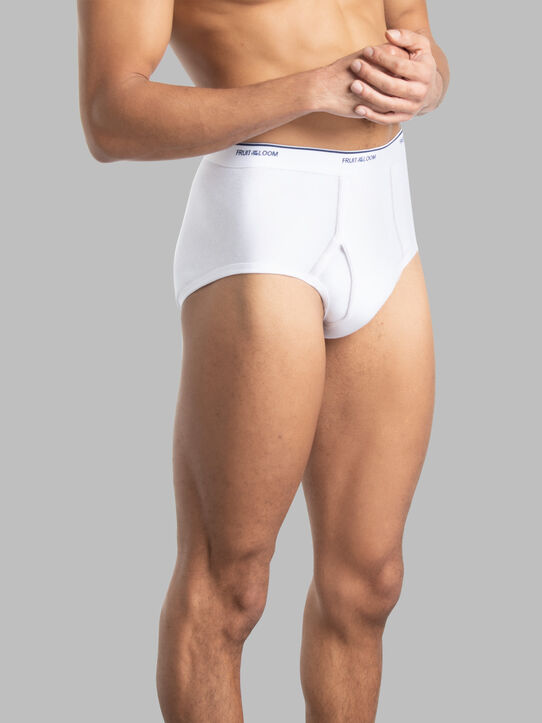 Fruit of the Loom Men's Cotton Brief (White)