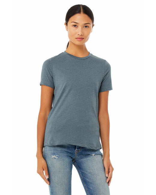 Bella+Canvas Women Relaxed Heather CVC Jersey Short Sleeves T-Shirt