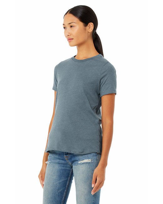 Bella+Canvas Women Relaxed Heather CVC Jersey Short Sleeves T-Shirt