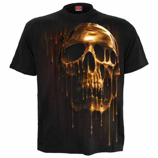 Spiral Direct Dripping Gold Short Sleeves T-shirt