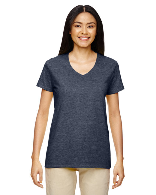 Gildan Heavy Cotton™ Women V-Neck Short Sleeves T-Shirt