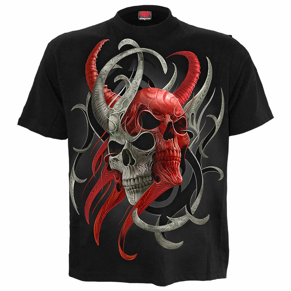 Spiral Direct Skull Synthesis Short Sleeves T-shirt