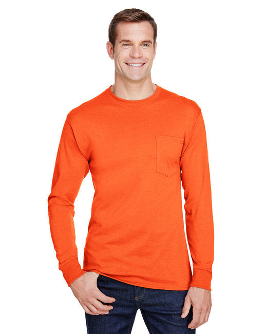 Hanes Adult Workwear Pocket Long Sleeves T-Shirt