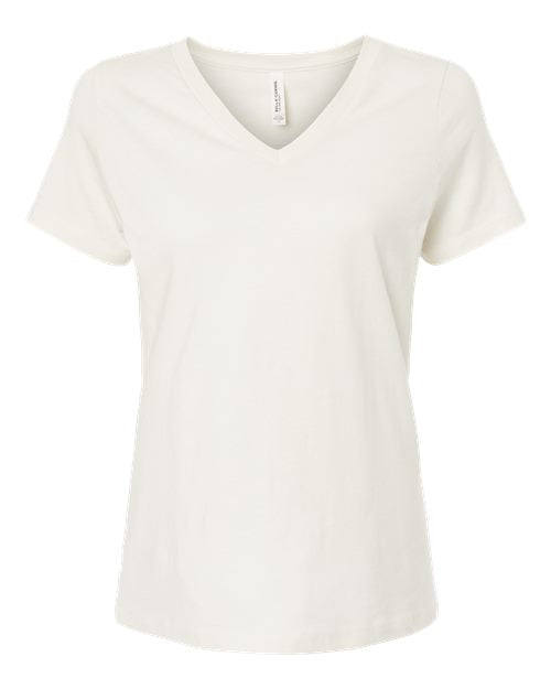 Bella+Canvas Women Relaxed Jersey V-Neck Short Sleeves T-Shirt