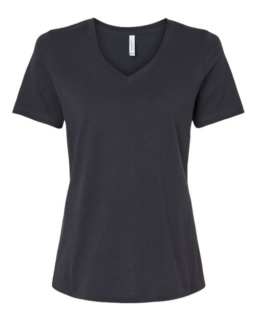 Bella+Canvas Women Relaxed Jersey V-Neck Short Sleeves T-Shirt