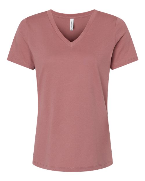 Bella+Canvas Women Relaxed Jersey V-Neck Short Sleeves T-Shirt