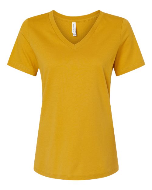 Bella+Canvas Women Relaxed Jersey V-Neck Short Sleeves T-Shirt