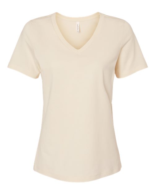 Bella+Canvas Women Relaxed Jersey V-Neck Short Sleeves T-Shirt