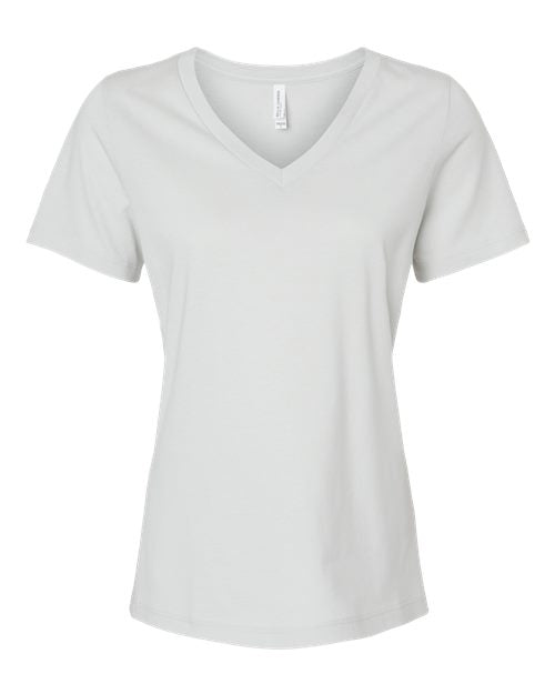 Bella+Canvas Women Relaxed Jersey V-Neck Short Sleeves T-Shirt