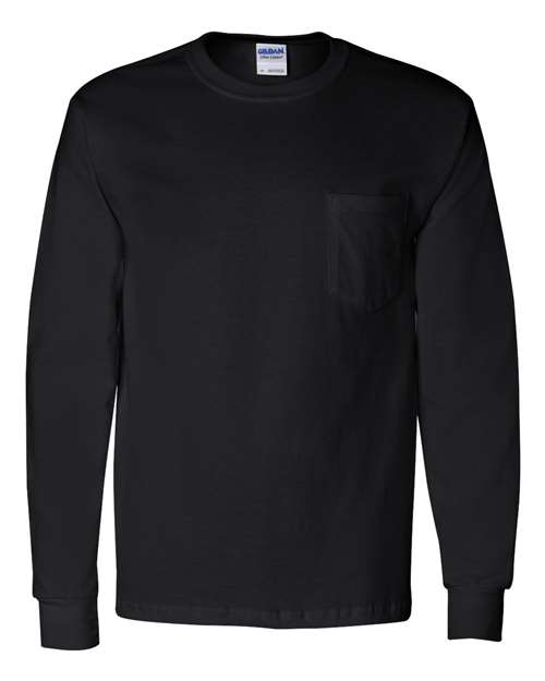 Gildan Ultra Cotton® Long Sleeves Pocket T-Shirt