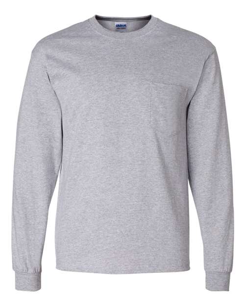 Gildan Ultra Cotton® Long Sleeves Pocket T-Shirt