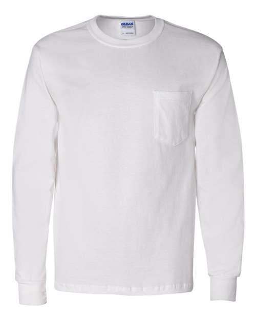 Gildan Ultra Cotton® Long Sleeves Pocket T-Shirt