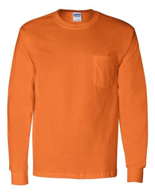 Gildan Ultra Cotton® Long Sleeves Pocket T-Shirt