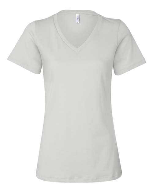 Bella+Canvas Women Relaxed Jersey V-Neck Short Sleeves T-Shirt