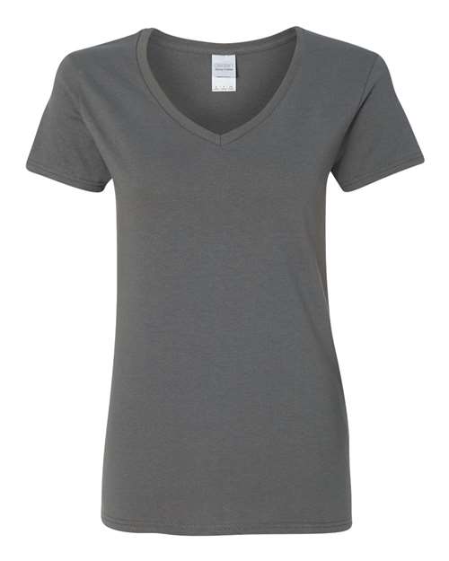 Gildan Heavy Cotton™ Women V-Neck Short Sleeves T-Shirt