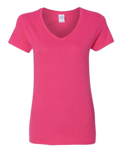 Gildan Heavy Cotton™ Women V-Neck Short Sleeves T-Shirt