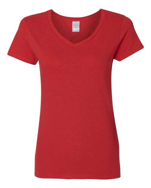 Gildan Heavy Cotton™ Women V-Neck Short Sleeves T-Shirt