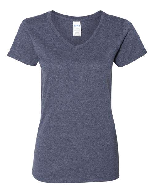 Gildan Heavy Cotton™ Women V-Neck Short Sleeves T-Shirt