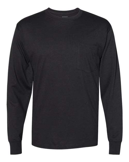 Hanes Adult Workwear Pocket Long Sleeves T-Shirt