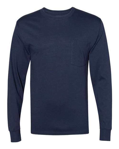 Hanes Adult Workwear Pocket Long Sleeves T-Shirt