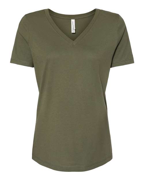 Bella+Canvas Women Relaxed Jersey V-Neck Short Sleeves T-Shirt